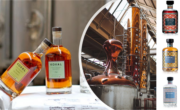 Koval destileria de chcago whisky y ginebra
