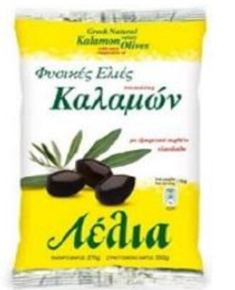Aceitunas Kalamata sobre 250gr Lelia
