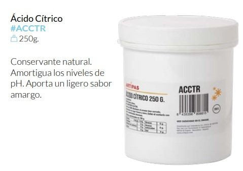 Ácido Cítrico 250 Gr