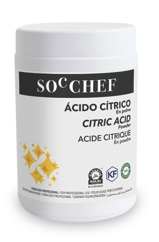Ácido Cítrico SOC CHEF (Cubo 600 gr)