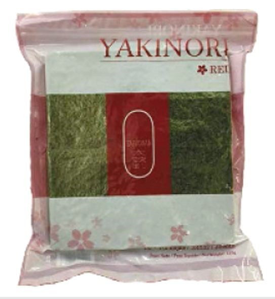 Alga Nori tostada roja Taikoban 50 hojas