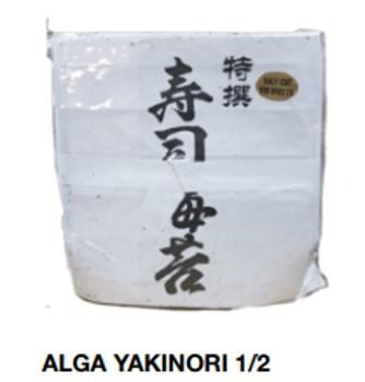 Alga Yakinori 1/2 - 200 hojas