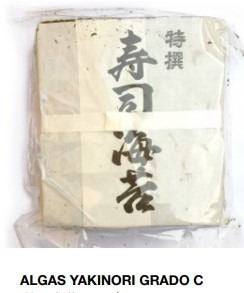 Algas Yakinori Grado 50 hojas