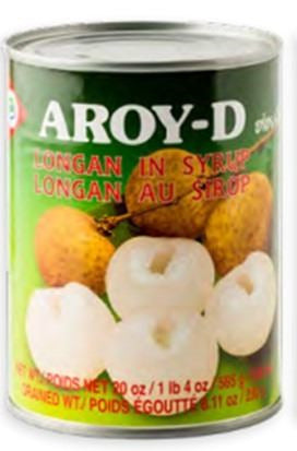 Almíbar Longan Aroy-D 565Gr caja de 24 unidades