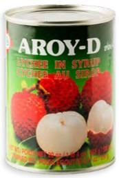 Almíbar Lychee Aroy-D 565Gr caja de 24 unidades