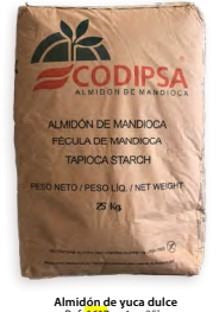 Almidón de Yuca dulce a granel 25kg