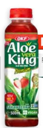 Zumo Fresa con Aloe Vera King Premium (500ml.) - Caja 20 uds.