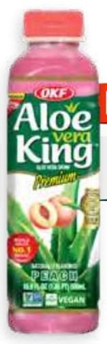 Zumo Melocotón con Aloe Vera King Premium (500ml.) - Caja 20 uds.