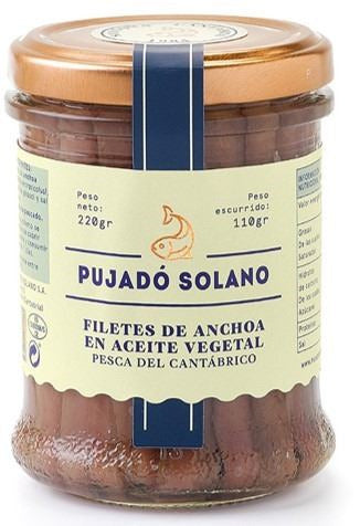 Anchoa del cantábrico Girasol tarro cristal 2/4 220gr