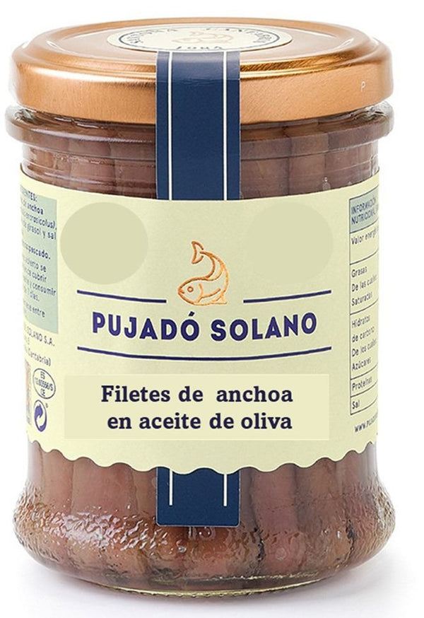 Anchoa del cantábrico Oliva Tarro cristal 1/4 140gr