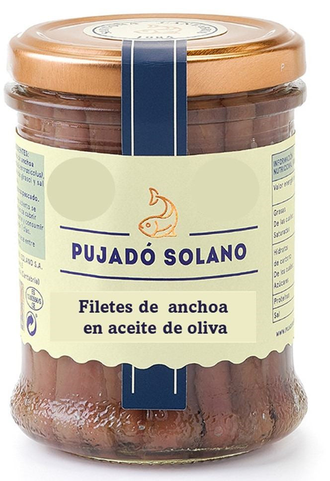 Anchoa del cantábrico Oliva Tarro cristal 1/4 140gr