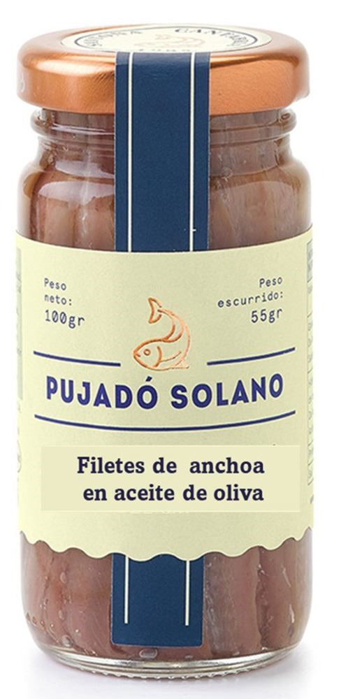 Anchoa del cantábrico Oliva Tarro cristal 1/8 100gr