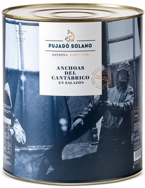 Anchoas del cantábrico en salazón  Lata 9 x camada 10kg