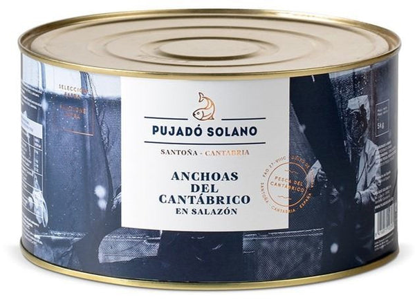 Anchoas del cantábrico en salazón  Lata 9 x camada 5kg