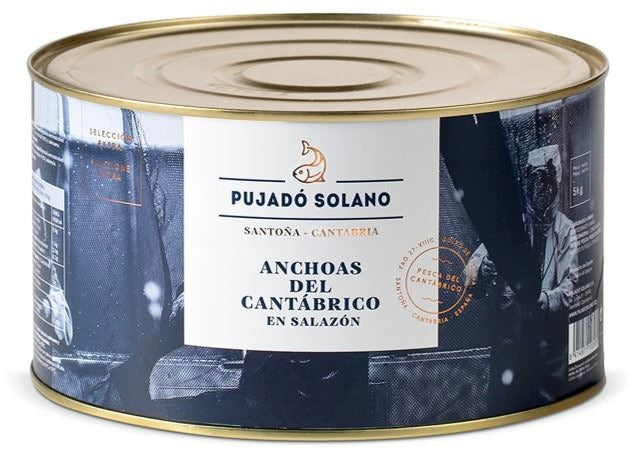 Anchoas del cantábrico en salazón  Lata 9 x camada 5kg