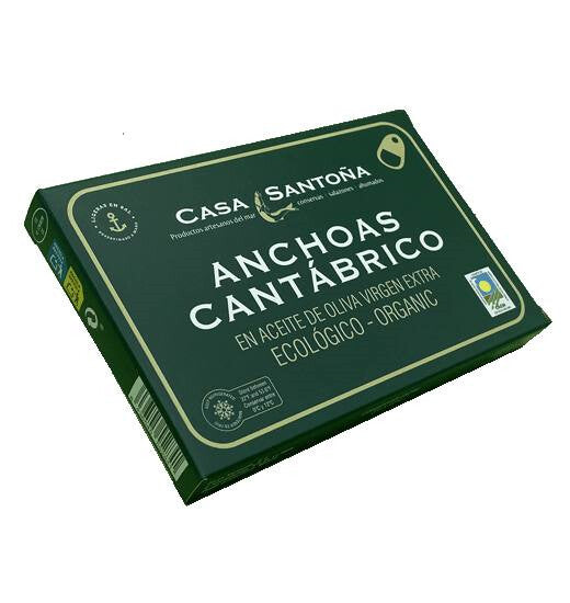 Anchoas en aceite de oliva virgen extra Ecológico (800gr.) - Lata Hansa