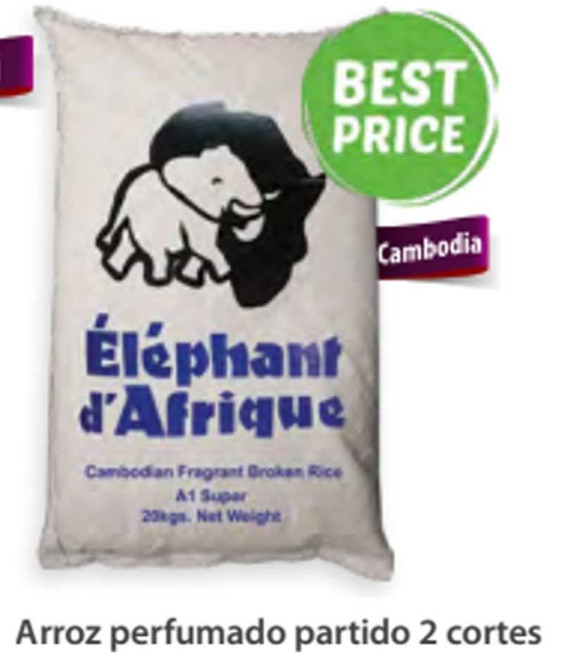 Arroz Perfumado. Camboya Elephant Azul 2Cortes 20Kg