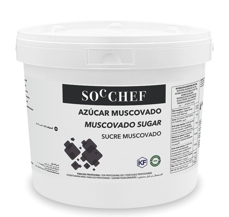Azúcar Muscovado SOC CHEF (Cubo 3kg)