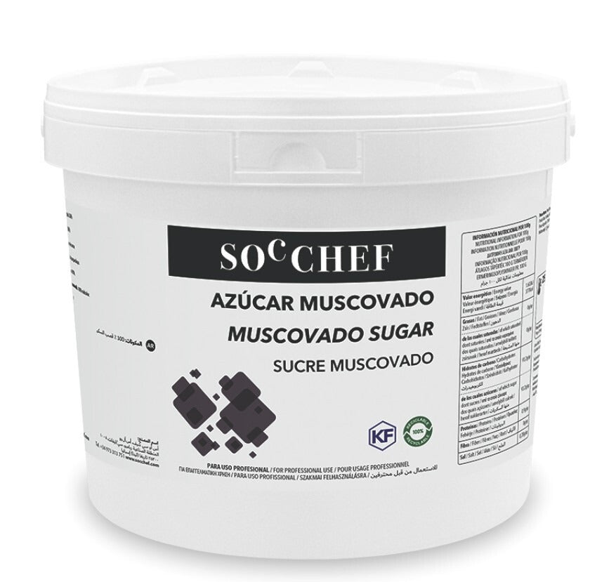 Azúcar Muscovado SOC CHEF (Cubo 3kg)