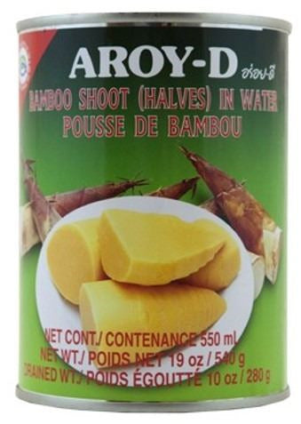 Bamboo Trozos (Halves) Con Agua Aroy-D 565Gr