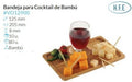 Bandeja Cocktail Bambu 205X125X8 Mm Pack 10 Un.