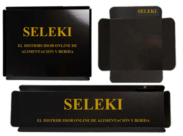 Bandejas de cartón personalizadas con estampación de nombre  caja de 100 uni varios formatos cuadrado,rectangular,largo