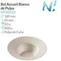 Bol Accueil Blanco De Pulpa Ø 180 Alto 50 Mm Pack 50 Un.