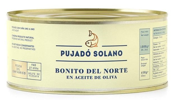 Bonito del norte en aceite de oliva  lata 1kg