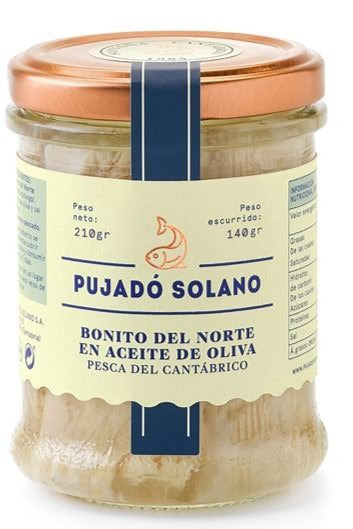 Bonito del norte en aceite de oliva  Tarro cristal 210gr