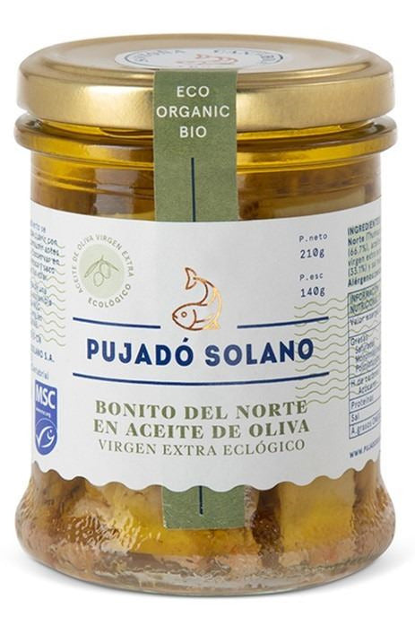 Bonito del Norte en AOVE ecológico tarro cristal 210gr