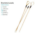 Brocheta Bambu Lazada Ø 3, Alto 170 Mm  Pack 100 Unidades