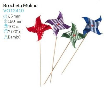Brocheta Molino Pack 100 Unid