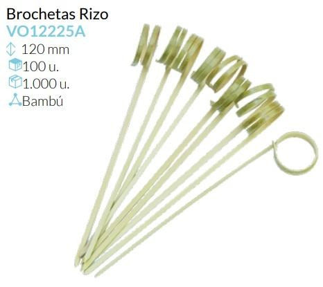 Brocheta Rizo 120 Mm Pack 100 Unidades
