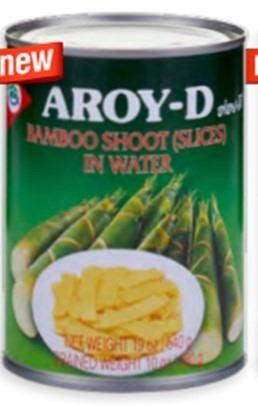 Brotes de Bambú en conserva  Aroy-D 565Gr caja de 24 unidades