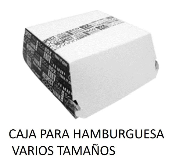Caja de Carton para hamburguesas varios tamaños