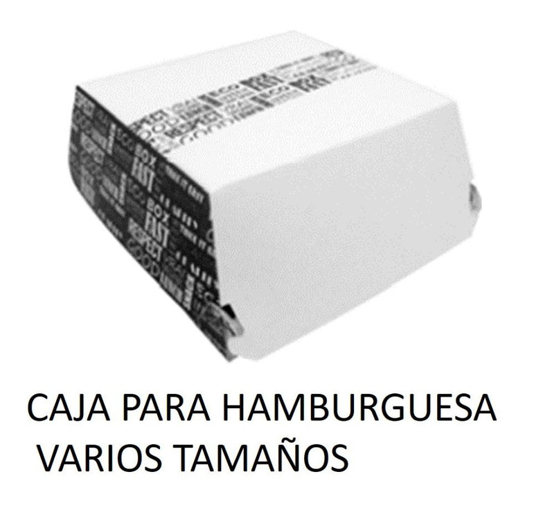 Caja de Carton para hamburguesas varios tamaños