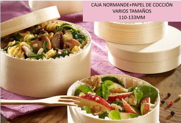 Caja Normande Con Papel De Cocción Ø 110 y 133