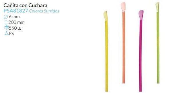 Caña Para Granizado Fluorescentes Ø 6 Alto 200 Mm Caja 550 Unid