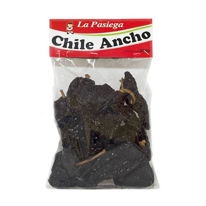 Chile Seco Ancho Bolsa 250Gr.