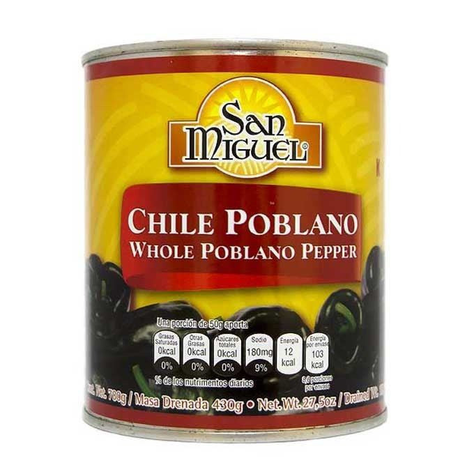 Chile Poblano Entero - San Miguel Lata 780g