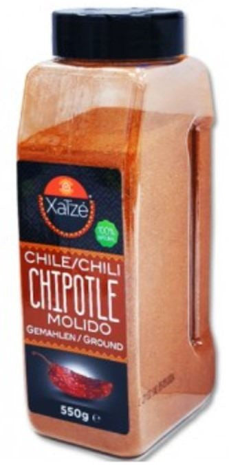 Chile Seco Chipotle en Polvo Bote 550g