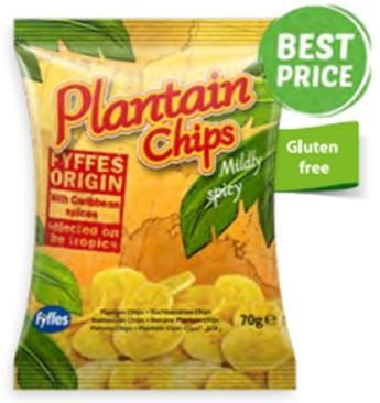Chips Picantes de Banana Fyffes (70gr.) - Caja 24 uds.