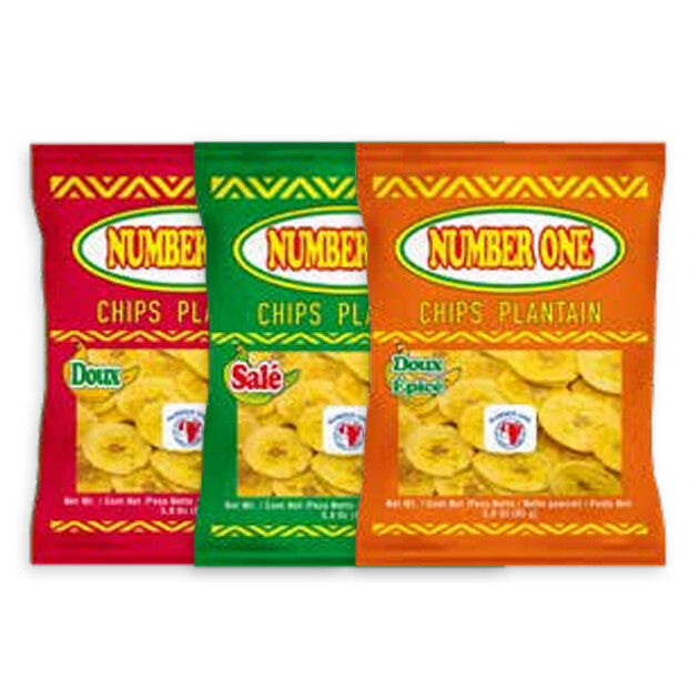 Chips Saladas de Banana Number One (85gr.) - Caja 20 uds.