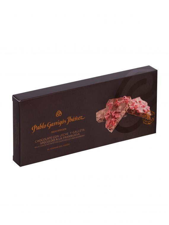 Chocolate Con Leche Y Galleta Speculoo A La Frambuesa Delicatessen 200 G Nuevo