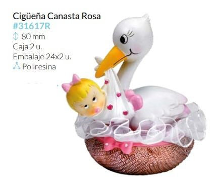 Cigüeña Canasta Rosa
