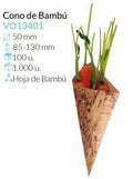 Cono Bambu Ø 50 Alto 130/85 Mm Pack 100 Un.