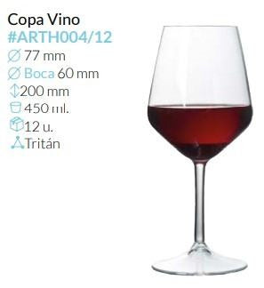 Copa Vino 450 Ml Caja 12 Unid