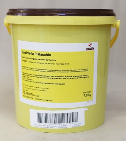 Crema De Pistacho Spalmella Pistacchio - Cubo 7kg.