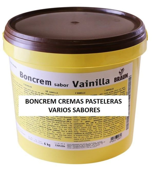 Cremas Pasteleras Terminadas Boncrem (6kg)