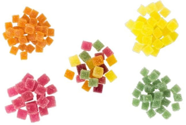 Cubos de gominola de diferentes sabores 750gr y 2000gr